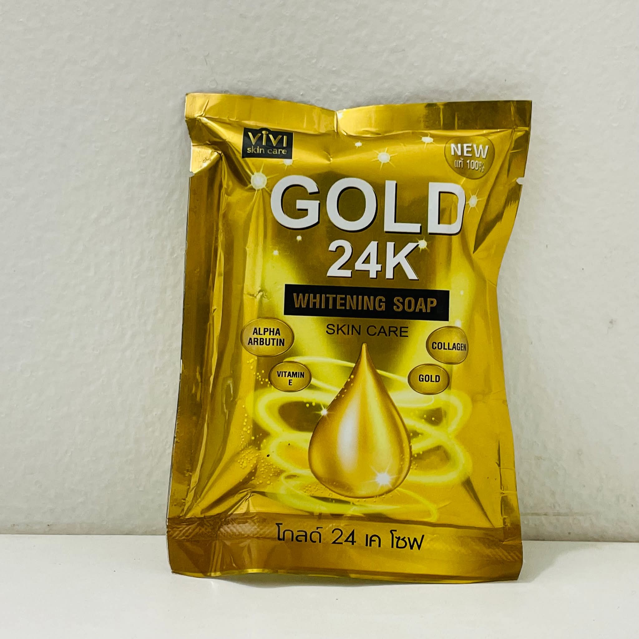 Vivi Skin Care Gold 24k Whitening Soap - 80gm